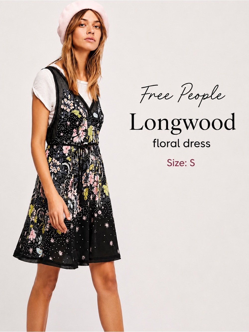 Like New Free People - Longwood Floral Slip Dress - S